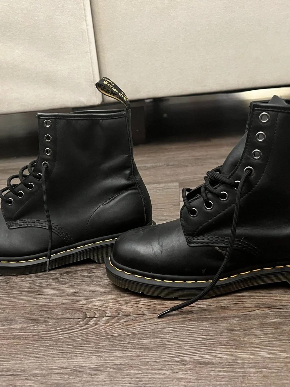 Dr. Martens 1460 Nappa Black Leather Boots Men’s 9 Women’s 10 Unisex
